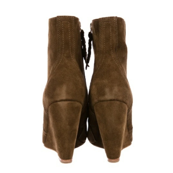 JOIE Oakley Suede Wedge Bootie in Olive, Size 41 - Picture 9 of 15